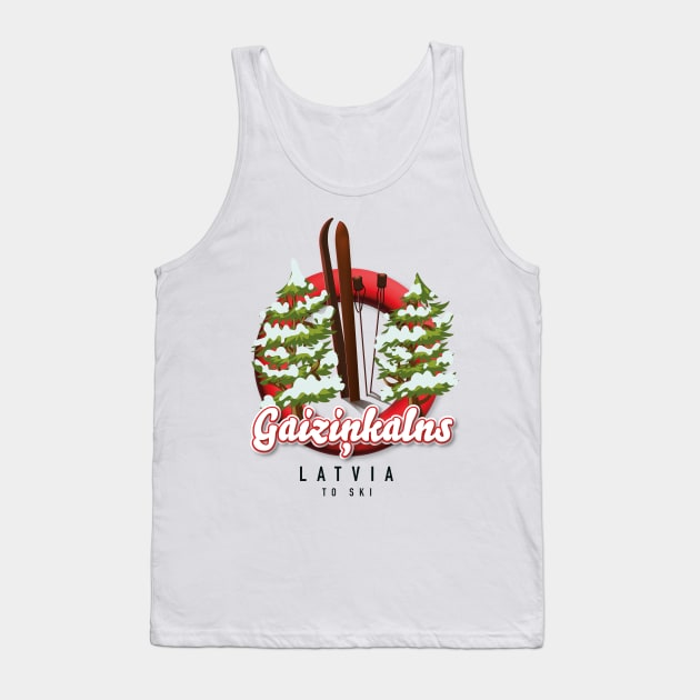 gaiziņkalns Latvia ski logo Tank Top by nickemporium1